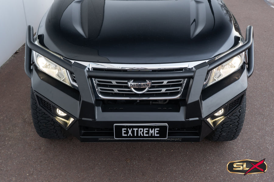 SLX BULLBAR Extreme Series Bullbar Suits NISSAN NAVARA NP300 BLACK 2015-2020Triple loop