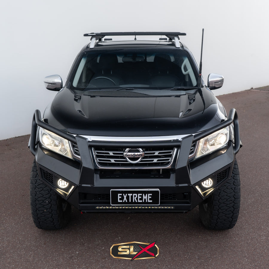 SLX BULLBAR Extreme Series Bullbar Suits NISSAN NAVARA NP300 BLACK 2015-2020Triple loop