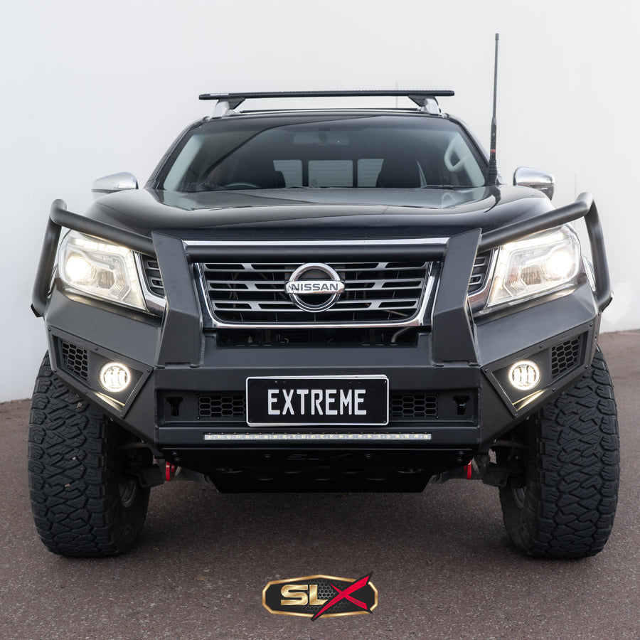 SLX BULLBAR Extreme Series Bullbar Suits NISSAN NAVARA NP300 BLACK 2015-2020Triple loop