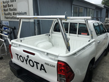 Toyota SR Hilux Tradesman Rack Set (2016 - Current) (Front & rear rack). HD channel system