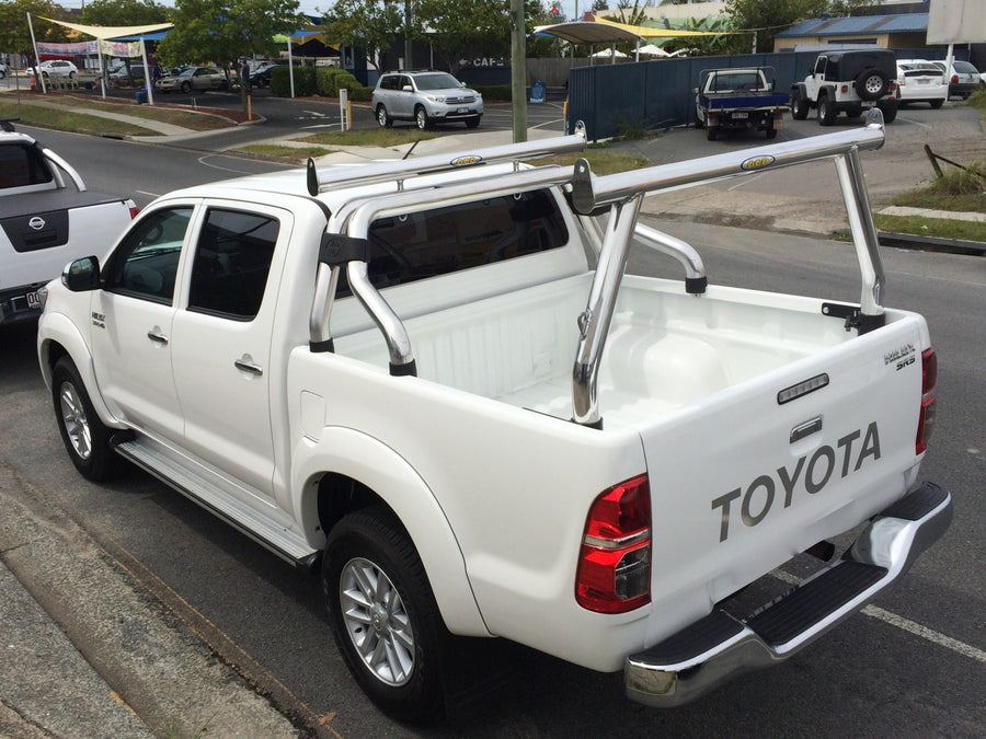 Toyota SR5 Hilux Tradesman Rack & Sportsbar Extension (2005-2015). HD channel system