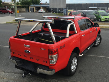 Ford PX Ranger (MkII & MkIII) Tradesman Rack & Sportsbar Extension. HD channel system